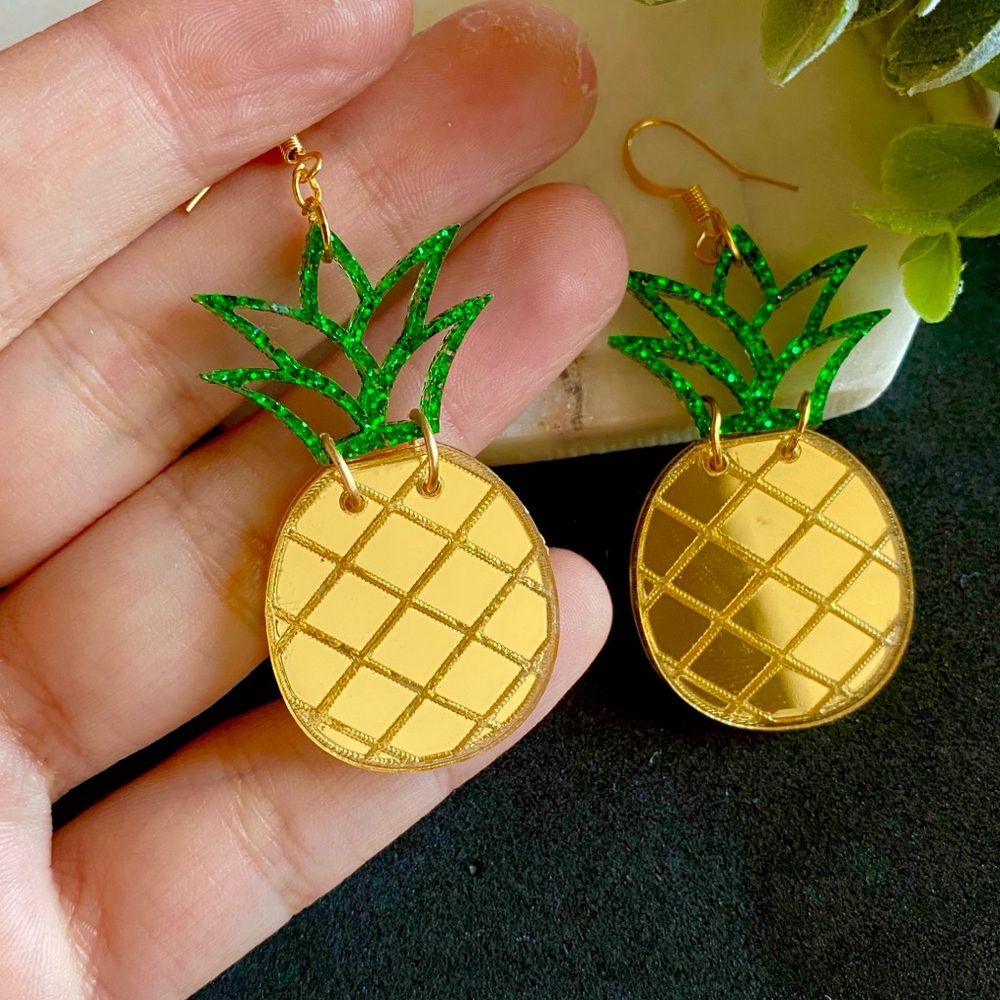 Pineapple Earrings Tropical/ Beach Jewelry